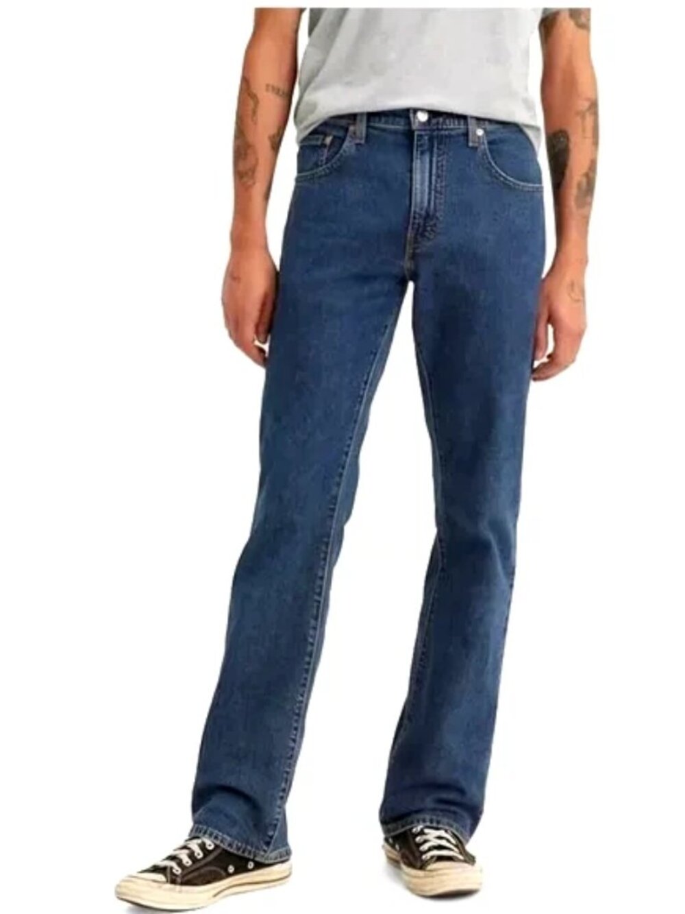 Vintage Levi’s 517 Dark Wash Bootcut Jeans Men’s 34x32 Red Tab 100% Cotton